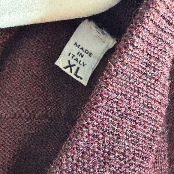 Maison Martin Margiela Maroon Crewneck long sleeve wool jumper x-large - Picture 8 of 10